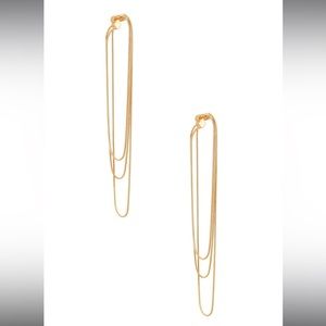 Gold Reagan drop earrings